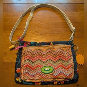 Lily Bloom Lydia Mid Crossbody Bag in the "Sloth It To Me" pattern